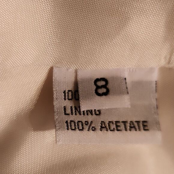 George Simonton Navy and White Silk Jacket Size 8 - Picture 6 of 6